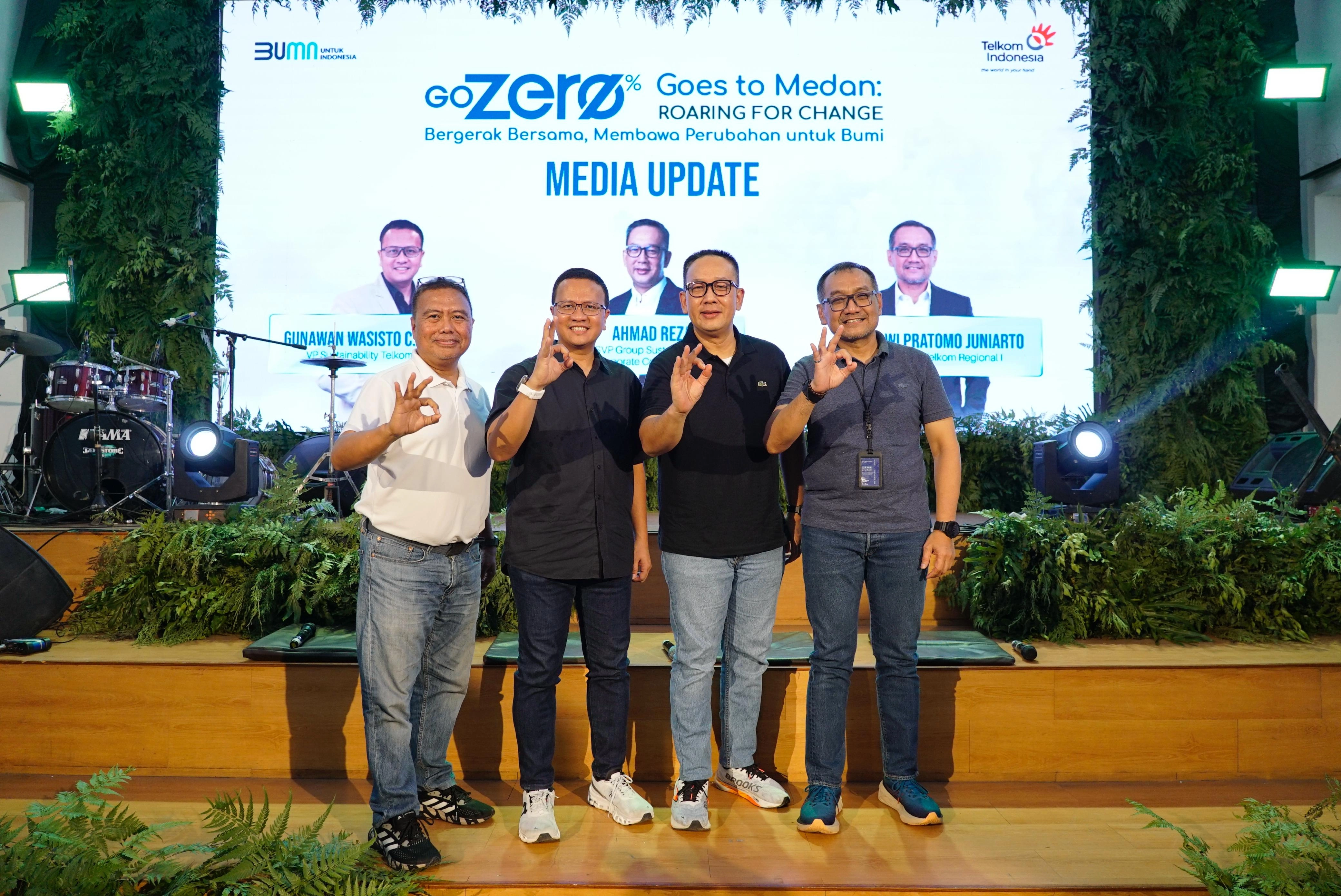 Perkuat Penerapan ESG di Telkom Regional 1 Lewat GoZero% Goes to Medan
